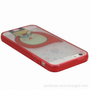 Silicone Case for iPhone 5, Low MOQ of 200pcs, Each Piece with Different Patterns Available